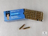 50 Rounds Rifle Line Ammunition 30 Carbine SP RN 110 Gr