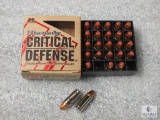 25 Rounds Hornady Critical Defense 9mm Ammo. 115 grain FTX