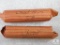 Two Rolls of Mixed Date and Mint Lincoln Wheat Cents