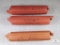 Three Rolls of Mixed Date and Mint Lincoln Wheat and Memorial Cents