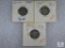 1867 3-cent Piece and Two Mercury Dimes
