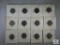 12 Mixed Mint Jefferson Nickels from the 1960s