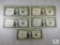 Group of Five US $1 Small-size Silver Certificates