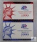 US Mint 1999 Silver Proof and Proof Coin Sets