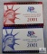 US Mint 2001 Silver Proof and Proof Coin Sets