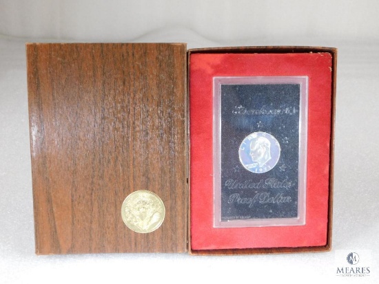 1971-S Brown Box Proof Eisenhower Silver Dollar