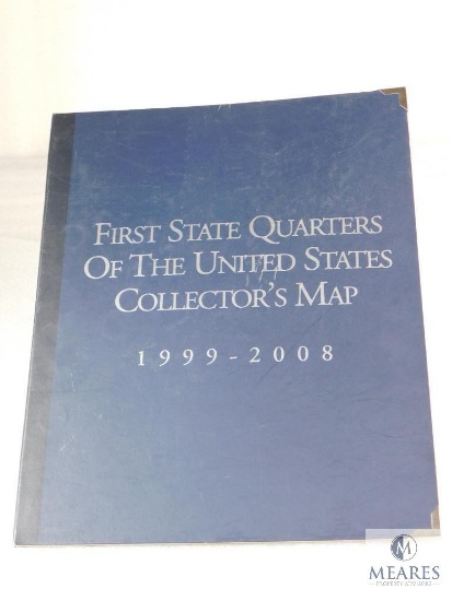 First State Quarters of the United States Collector's Map - INCOMPLETE