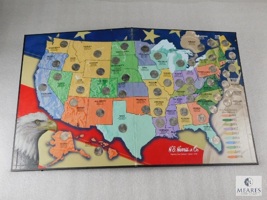 Complete US Statehood Quarter Collector Map