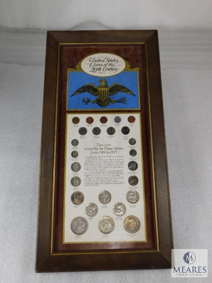 Type Coin Display - Wood Framed