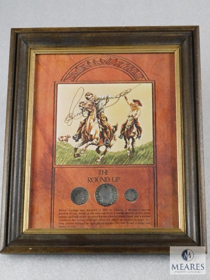 Barber Three-coin Roundup with Dime, Quarter and Half