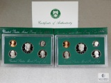 Two 1997 US Mint Proof Coin Sets