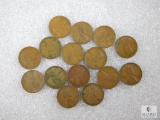 Group of 15 - 1951-D Lincoln Wheat Cents