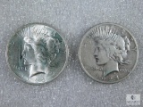 1923 and 1924 Peace Dollars