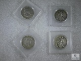 Half Dollar Collector Lot of Four Coins - Franklin and Walking Liberty