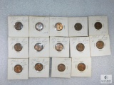 14 Mixed Date and Mint Lincoln Cents
