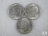 Group of Three Mixed Date Eisenhower Dollars