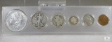 Mixed Coin Year Set with Silver Coins