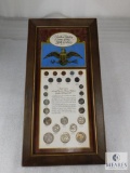 Type Coin Display - Wood Framed
