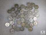 Roll of Mixed Date and Mint Silver Washington Quarters