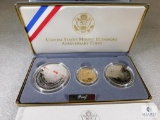 1991 US Mint Three-Coin Mount Rushmore PROOF Coin Set with Gold $5
