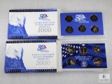 Two US Mint 50-State Proof Quarter Sets - Both 2000