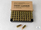 50 Rounds Remington Arms Military 9mm Luger 115 Grain FMJ Ammo