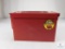 500 Rounds .223 REM Ammo in Red Metal Ammo Storage Can