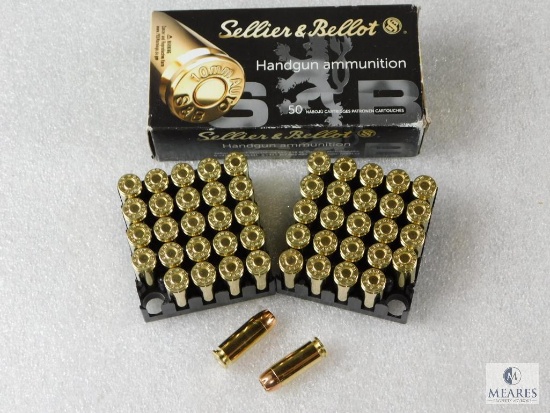 50 Rounds Sellier & Bellot Handgun Ammunition 10mm Auto JHP 180 Grain 11,7g SB10B