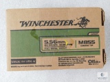 200 Round Range Pack Winchester Target 5.56mm 62 Grain 3060 FPS FMJ M855 Green Tip