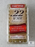 50 Cartridges Norma Professional Hunter .22 WMR JHP 40 Grain Varmint ~ Small Game