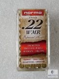 50 Cartridges Norma Professional Hunter .22 WMR JHP 40 Grain Varmint ~ Small Game