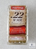 50 Cartridges Norma Professional Hunter .22 WMR JHP 40 Grain Varmint ~ Small Game
