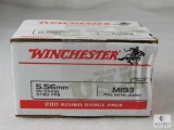 200 Round Range Pack Winchester 5.56mm 55 Grain FMJ M193 Target
