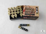 20 Shotshells Hornady Critical Defense 410 Triple Defense FTX Slug & Two Round Balls