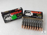 40 Rounds Wolf Performance Ammunition .223 Rem 62 Grain FMJ Steel Case Non-Corrosive Boxer Primed