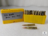 20 Rounds 8mm 200 Grain FMJ Ammo in Reload Case (Possible Reloads)
