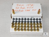 50 Rounds 9mm Luger 147 Grain (30) Rounds JRN (20) Rounds Lead RN Ammo