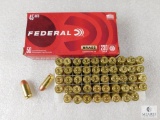50 Rounds Federal 45 Auto 230 Grain Brass Champion FMJ RN Centerfire Pistol Cartridges