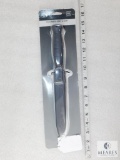 New Glock Field Knife with Saw & Sheath with Belt Clip - Grey