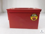 500 Rounds .223 REM Ammo in Red Metal Ammo Storage Can