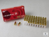 50 Rounds Federal 9mm Luger 115 Grain Brass Champion FMJ Range/Target/Practice Centerfire Pistol