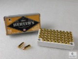 50 Rounds Herter's 9mm Luger 115 Grain FMJ Target