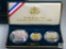 US Mint Columbus Quincentenary Coins - Three-Coin Set with Gold $5 Coin - PROOF