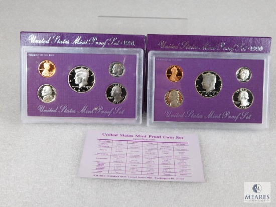 1990 and 1991 US Mint Proof Coin Sets