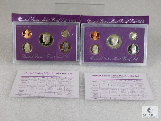 Group of Two 1989 US Mint Proof Coin Sets