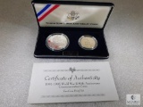 US Mint World War II 50th Anniversary Two-Coin Proof Set Commemorative