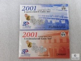 2001 US Mint UNC Coin Sets - P&D