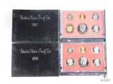 1981 and 1982 US Mint Proof Coin Sets