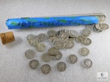 Roll of Mixed Date and Mint Mercury Dimes