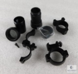 Lot of Miscellaneous Scope Rings, Shades, Filters